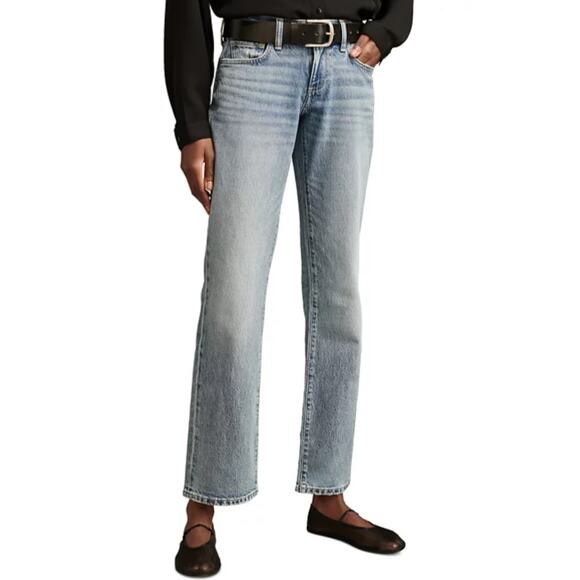 LUCKY BRAND JEANS WOMENS 00/24 EASY RIDER BOOTCUT COMFORT STRETCH PISCES BLUE - Picture 1 of 14